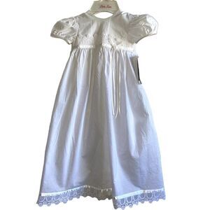 Baby Girls Little Things Mean A Lot White Dress 3M Christening Wedding NWT !